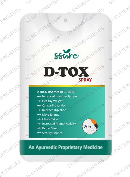 Ssure D-Tox Spray for Pain Relief