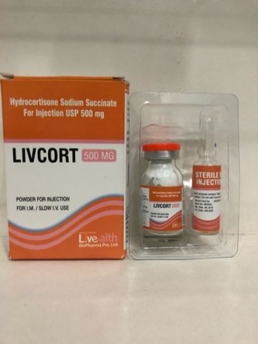 Livcort 500mg Injection, Packaging Type : Box Packaging