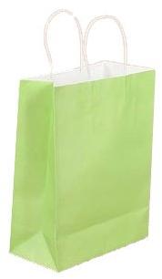 Plain Green Paper Shopping Bags, Size : Standard