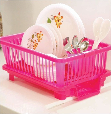 Plastic Dish Rack, Color : Multicolor