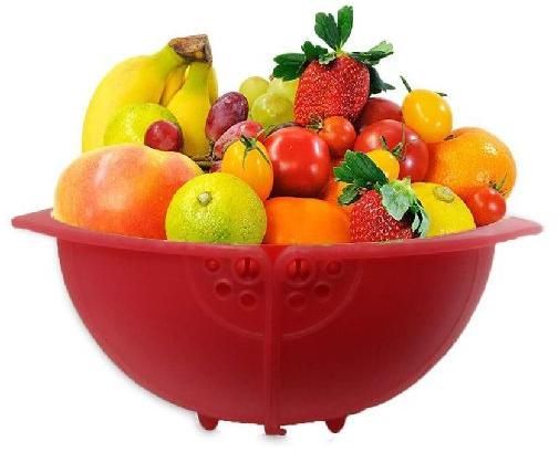 Plain Plastic Fruit Bowl, Color : Multicolor