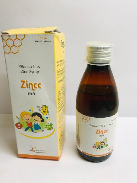 Vitamin C and Zinc Syrup, Packaging Size : 150ml