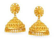 Polished Gold Jhumka Earrings, Style : Antique