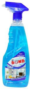 Mr Bond 500ml Glass Cleaner, Feature : Provides Shiny Surfaces, Removes Dirt Dust