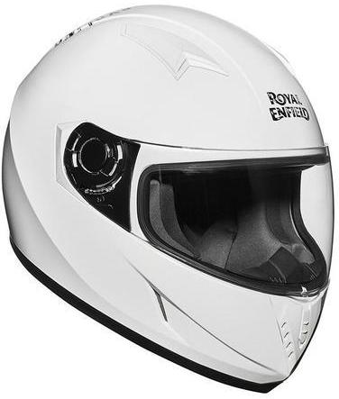 Royal Enfield Men Motorcycle Helmet, Color : White