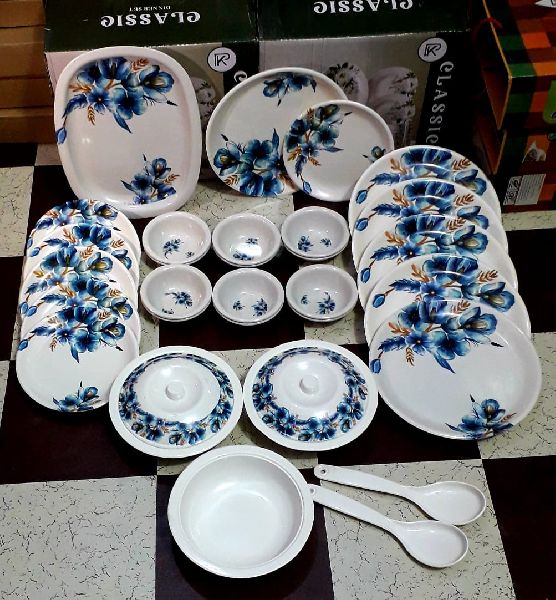 Polished Melamine Dining Set, for Home, Hotel, Restaurant, Feature : Attractive Designs, Stylish