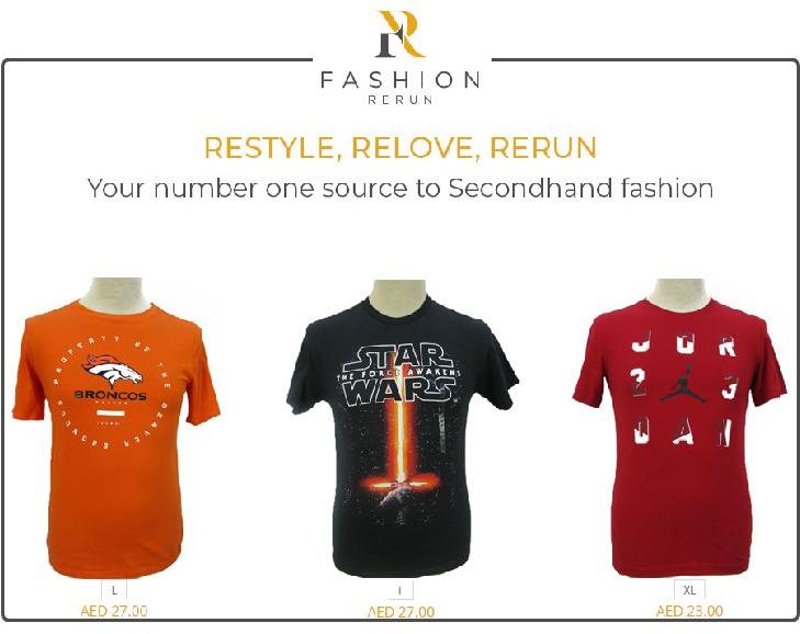 Thrift Men -T-shirts online Dubai | Fahsionrerun