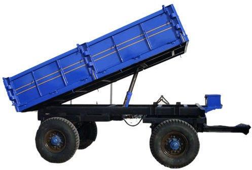 Mild Steel Color Coated Blue Tractor Trolley, Style : Modern