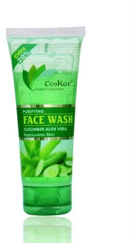 Cucumber Aloe Vera Face Wash, Packaging Size : 72ml, Color : Green at ...