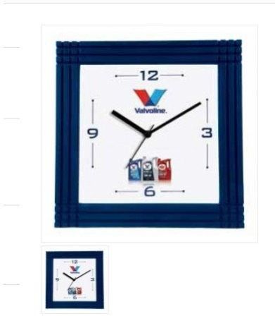 Blue Plastic Fancy Wall Clock, Packaging Type : Box