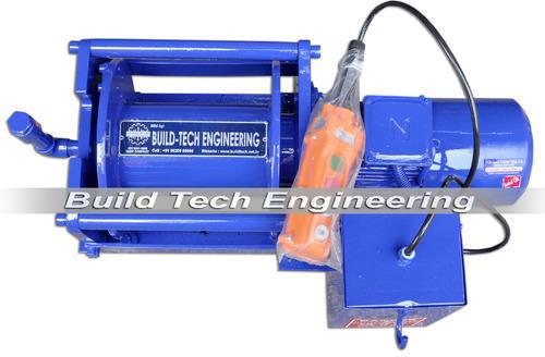 Build-tech Engineering Mild Steel Portable Winch, for Auto, Cranes, lifting, pulling, hoisting