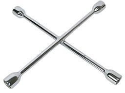 Ludhra Stainless Steel Cross Rim Wrench, Color : Silver