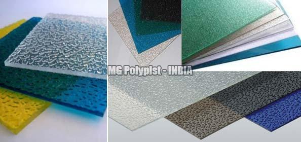 Embossed Polycarbonate Sheets, for Roofing, Shedding, Pattern : Plain