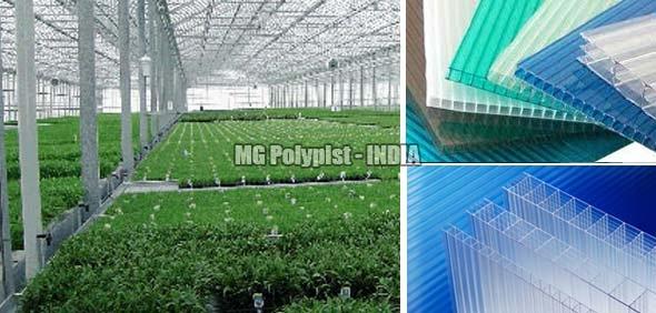 Multiwall Polycarbonate Sheets, for Roofing, Shedding, Pattern : Plain