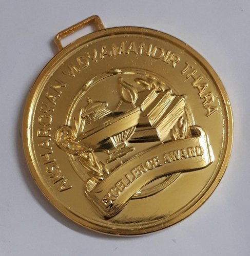 Golden Medal Coin, Size : standarized