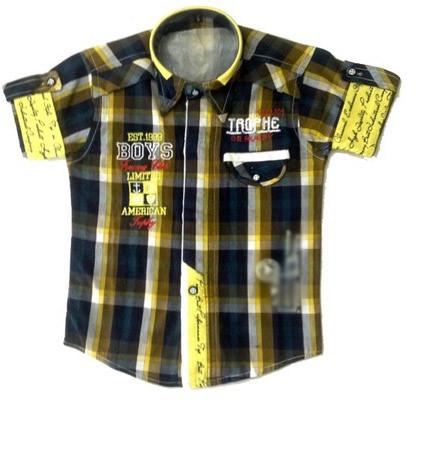 Kids Check Shirt, Age : 3-5 Years, 5-7 Years, 7-9 Years, 9-12 Years, 14-16