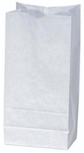 Coated Paper Plain Dry Fruit Packaging Bag, Color : White