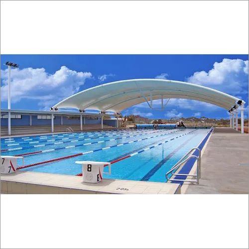 Plain Swimming Pool Tensile Structure, Color : White