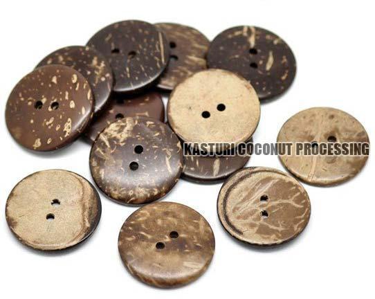 Organic Coconut Shell Buttons, for Industrial, Packaging Type : Plastic Bag