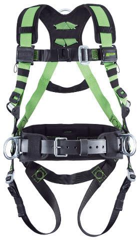 Construction Safety Harness, Color : Black Green