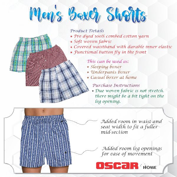 Cotton Ladies Boxer Shorts, Feature : Anti-Wrinkle, Pattern : Checked at  Best Price in Tirupur
