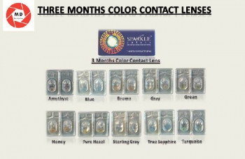 Round Three Months Color Contact Lens, Packaging Type : Blister