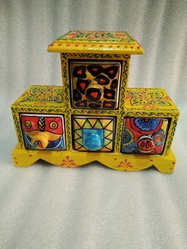 Wooden Painting Ceramic Drawer, Color : yellow