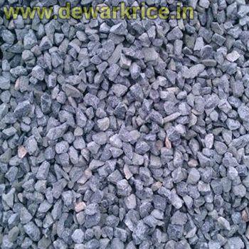 Block Black Stone Chips, for Construction