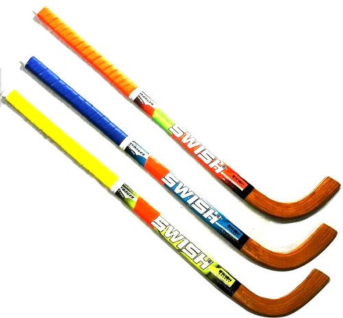 Swism Wooden Roller Hockey Sticks, Length : 2.5 Feet