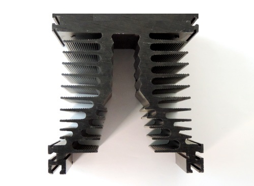 Aluminium Straight Fin Anodizing Heatsink, Size : 60 X 38 X 33 Mm