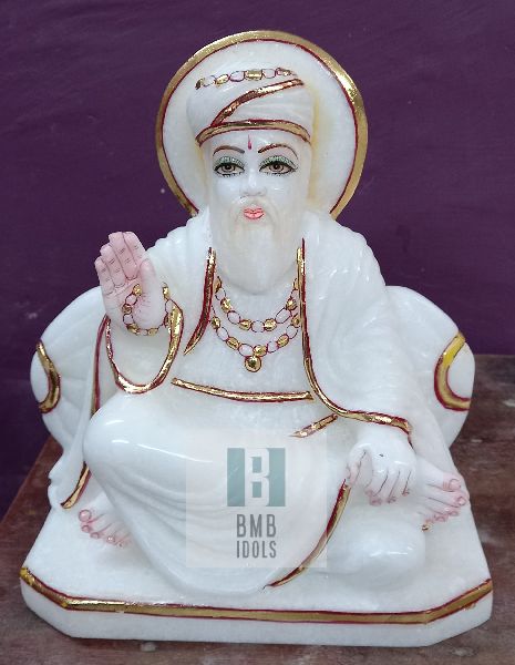 Marble Guru Nanak Dev Statue, for Shiny, Packaging Type : Carton Box