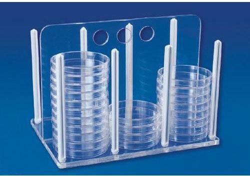Acrylic Petri Dish Rack, for Chemical Laboratory