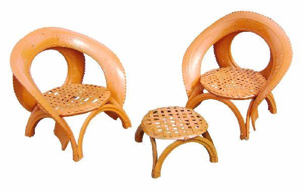 Tyre seat table and chair set