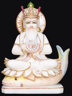 Polished Marble Guru Nanak Statue, for Dust Resistance, Shiny, Size : Multisizes