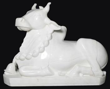 Marble Nandi Statue, Packaging Type : Carton Box