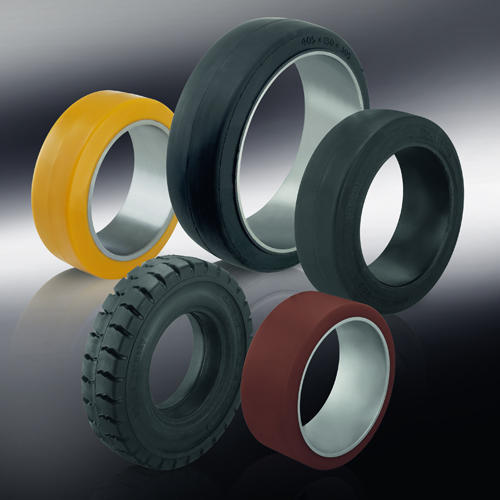 Blickle Rubber Press On Band Tyres, Color : Black