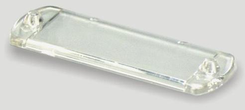 Flucon Rectangular Polycarbonate Door Label Holder, Color : Transparent