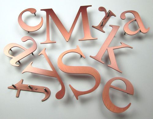 Glossy Copper Letters, for Commercial