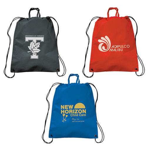 Printed Polyester Promotional Sports Bags, Style : Rope Handle