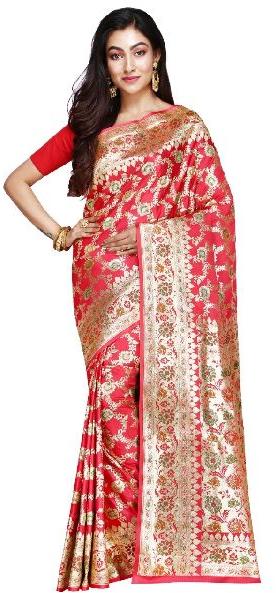 Mina Silk Sarees, Pattern : Plain Printed