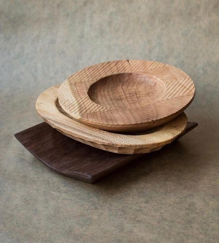 Polished Plain Wooden Round Coaster Set, Size : 4 Inch