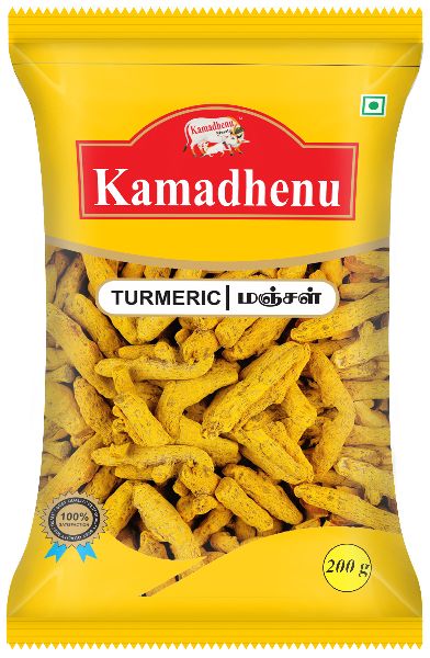 Kamadhenu turmeric finger, Packaging Type : Plastic Packet