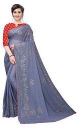 Heavy Renial Work Synthetic Sarees, Feature : Anti-Wrinkle, Comfortable, Dry Cleaning, Easy Washable