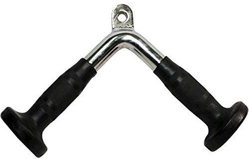  Steel Triceps V Bar, Color : Black