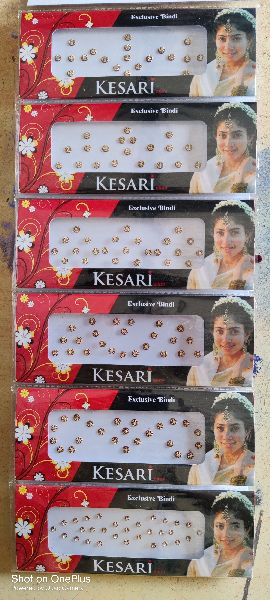 Battery Operated Craft Paper Kesari bindi, for Gifting, Size : 160x120mm