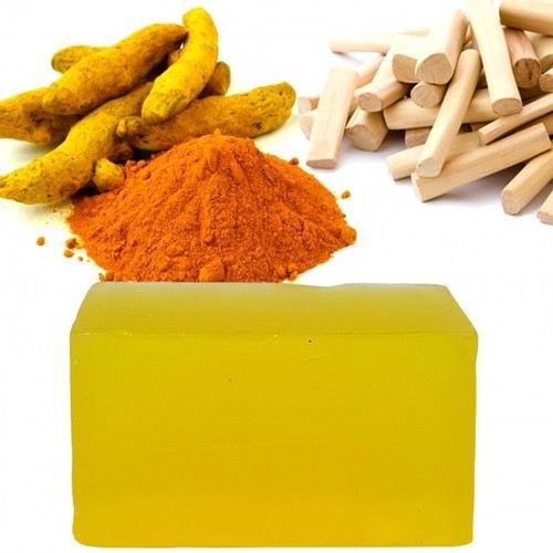 RAMAYUR Haldi Chandan Soap, Color : Yellow