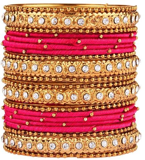 Alloy BNG586 Thread Bangles, Occasion : Party Wear