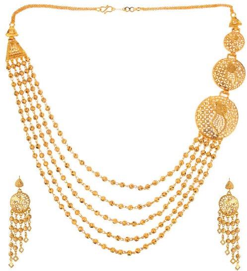 MNT1058 Gold Plated Jewellery Set, Occasion : Party Wear