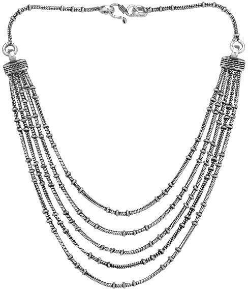 MNT1076 Oxidized Necklace, Occasion : Party Wear