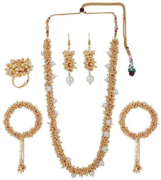 Polished MNT863 Pearl Jewellery Set, Occasion : Party Wear